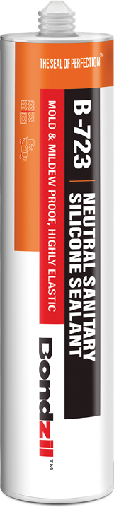 B-723 neutral universal sanitary silicone sealant for bathtubs, shower, sinks, tiles, walls joints
