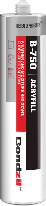 B-750 acryfill silicone sealant for ventilation grills, door-window frames, ceiling and wall joints
