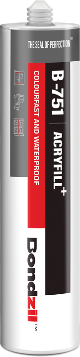 B-751 acryfill+ silicone sealant for joints between windowsills, brickwork, skirting board and floor