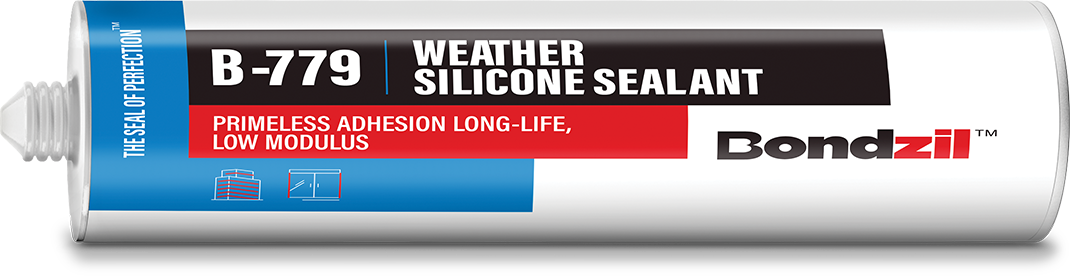 Bondzil B-779 weather silicone sealant cartridge for aluminium glazing, curtain wall joints, metal panels