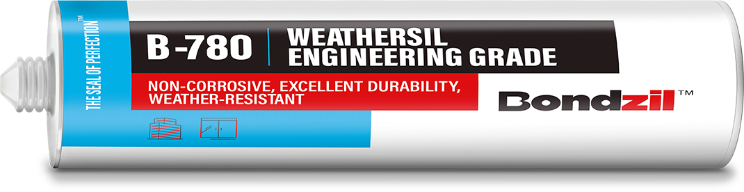 Bondzil B-780 weathersil architectural grade silicone sealant cartridge for interior and exterior applications