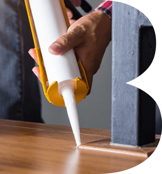 Silicone sealant to apply on wood and joint the furniture piece together
